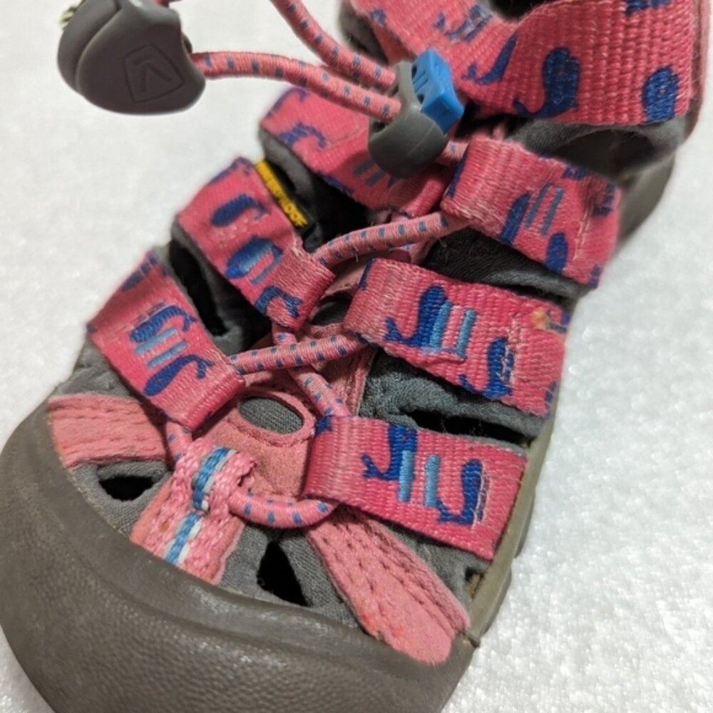 KEEN Kids pink whale water shoes sandals slip-on kids size 10 - Picture 6 of 7